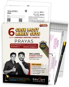 For Gap Days Educart Prayas CBSE Class 10 Sets 2024 Maths Basic