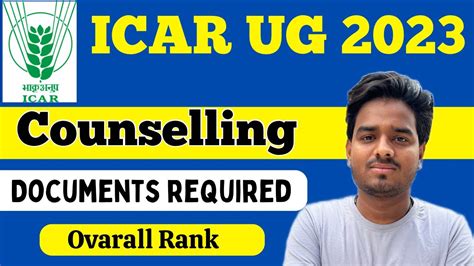 Icar 2023 Counselling Process Icar Exam Counselling Icar