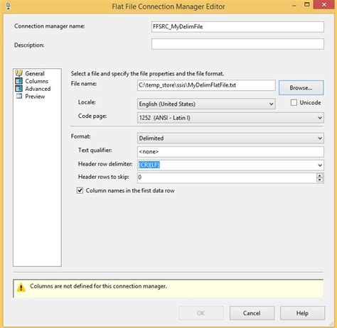 Automating Ssis Design Pattern Stage Delimited Flat File