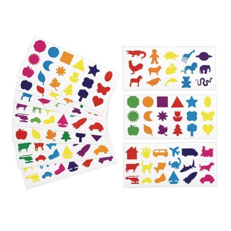 Colorations® Familiar Shapes Stickers - 60 Sheets