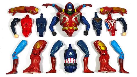 Avengers Toys Assemble Superman Vs Captain America Vs Hulk Buster Vs