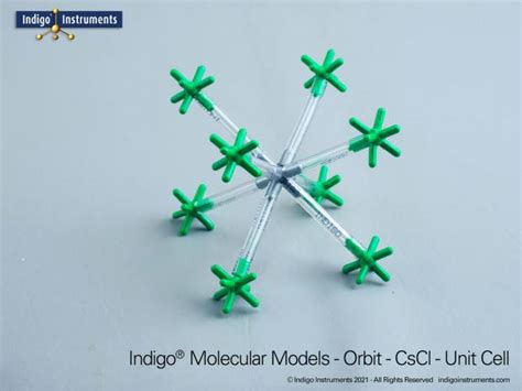 Cesium chloride model kit, 35 atoms/64 bonds