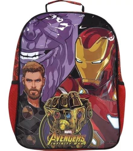 Morral Xeryus Escolar Mochila Os Vingadores Escolar Tam G Costas Guerra