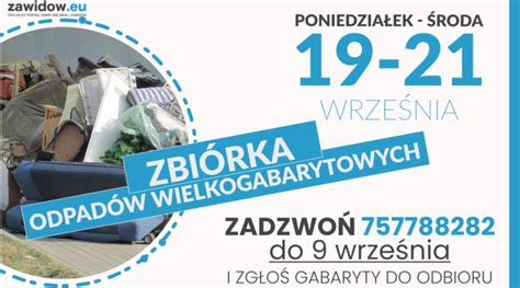 Wystawka Czyli Jesienna Zbi Rka Odpad W Wielkogabarytowych Zawidow