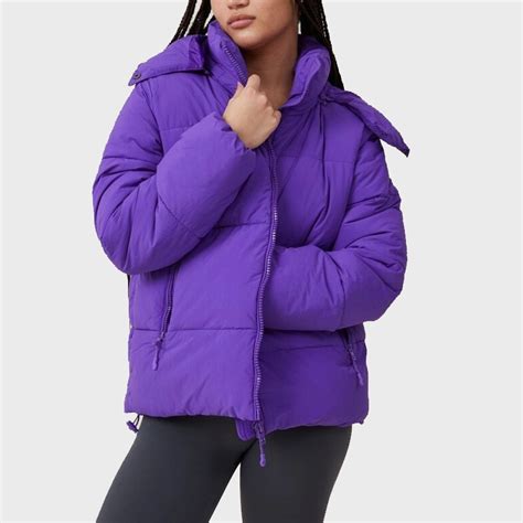 Trendy Purple Hooded Puffer Jacket - Danezon