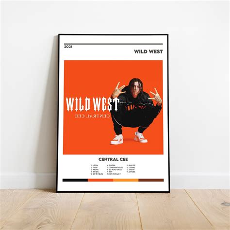 Central Cee Wild West Album Cover Print Poster Minimalist Album Cover