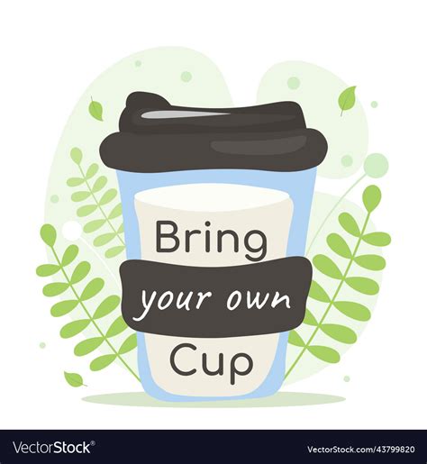 bring  cup royalty  vector image vectorstock