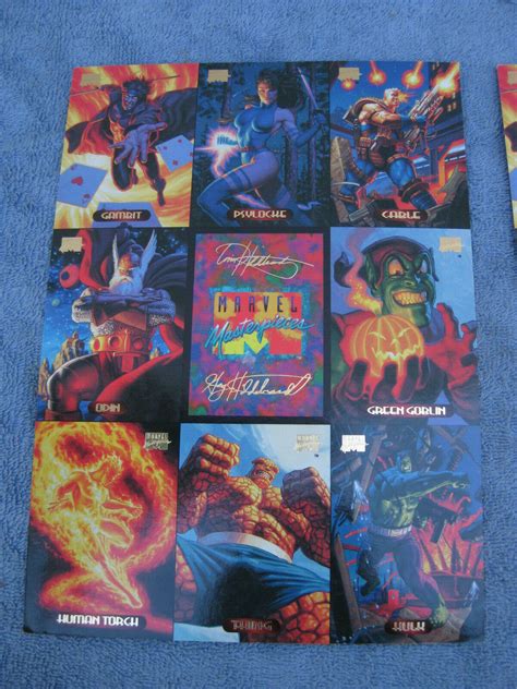 Mavin Sdcc Promo Marvel Masterpiece Card Set Uncut Sheet X