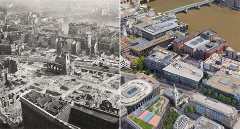 Wartime Britain Then And Now New Aerial Wwii Images Revealed To Public