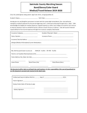 Fillable Online Seminole County Marching Season Fax Email Print PdfFiller