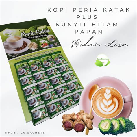 Kopi Peria Katak Plus Kunyit Hitam Papan Shopee Malaysia