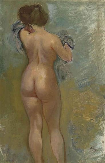 George Grosz Standing Female Nude 1940 MutualArt