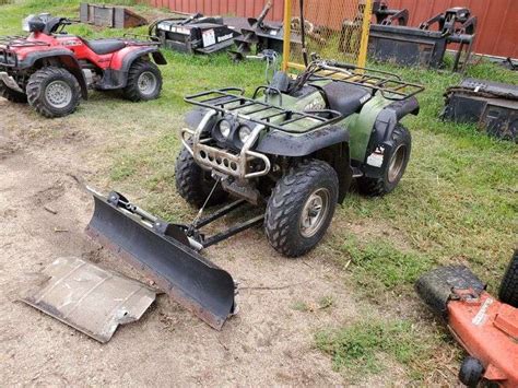 Yamaha Kodiak 400 Atv W Snowblade Adam Marshall Land And Auction Llc