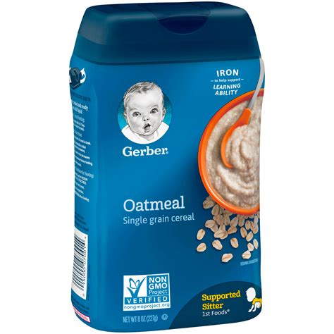 Gerber Single Grain Oatmeal Baby Cereal Oz La Comprita