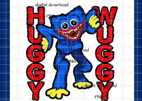 huggy wuggy svg  png cut digital file layered digital