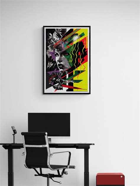 Cyberpunk Pop Art Print Printable Wall Art Colorful Women Etsy