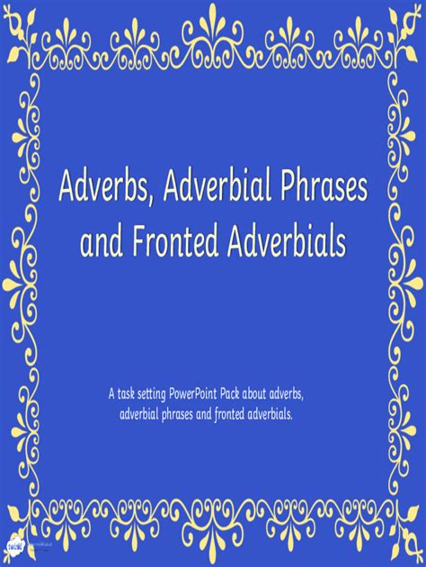 Fillable Online Adverbs Adverbial Phrases Fax Email Print Pdffiller