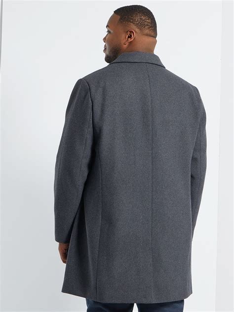 Manteau Long Esprit Lainage Gris Kiabi