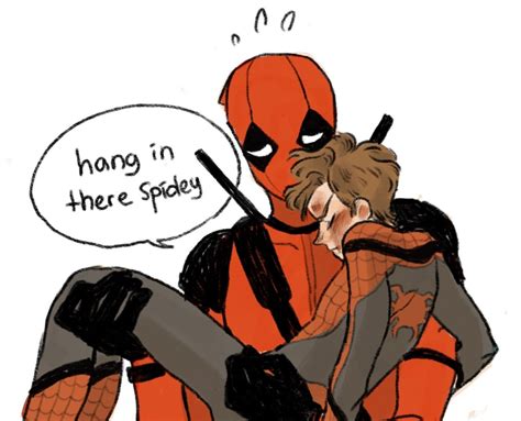 Aww Deadpool X Spiderman Marvel Spiderman Marvel N Dc Captain Marvel Spideypool Comic