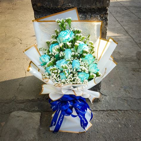 Blue Rose Bouquet Bouquet - Tin's Flower Shop - Pangasinan