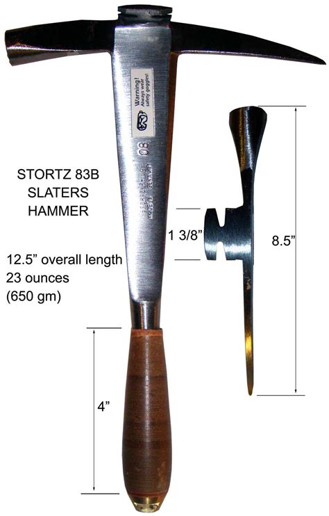 Stortz 83b Slate Hammer Slate Hammers Slate Roof Warehouse