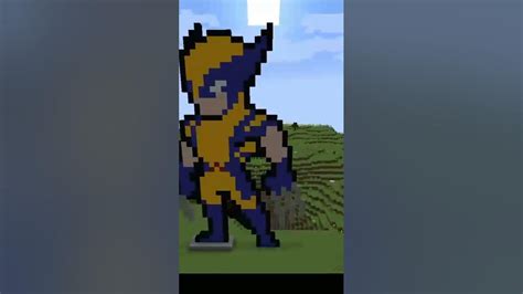 Deadpool Y Wolverine Pixel Art Shorts Minecraft Mcu Deadpool3 Youtube