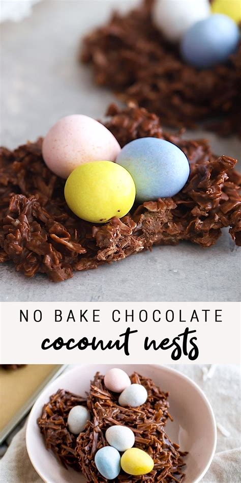 These No Bake Chocolate Coconut Nests Are Such An Easy Easter Treat