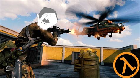 Epicka Walka Z Helikopterem W Half Life Coop Youtube