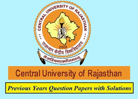 Central University of Rajasthan Previous Question Papers | Download ...