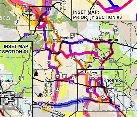 Proposed Interstate 11 Route Map Kingman