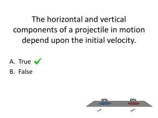 PPT - Projectile motion can be described by the horizontal and vertical ...