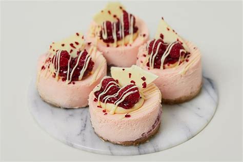 Raspberry And White Chocolate Mini Cheesecakes