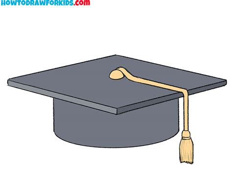 How to Draw a Graduation Cap - Easy Drawing Tutorial For Kids