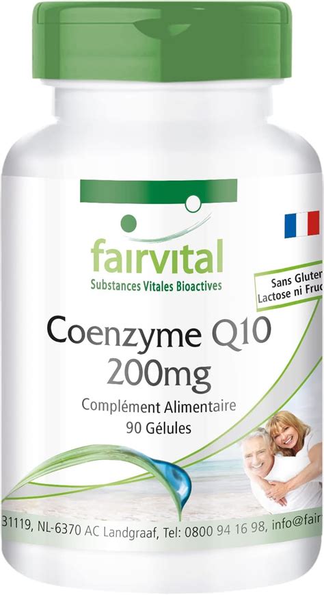 Fairvital Coenzyme Q Mg Mois Vegan Hautement Dos