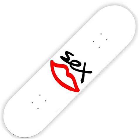 Sex Skateboards Logo White Skateboard Deck Skateboards From