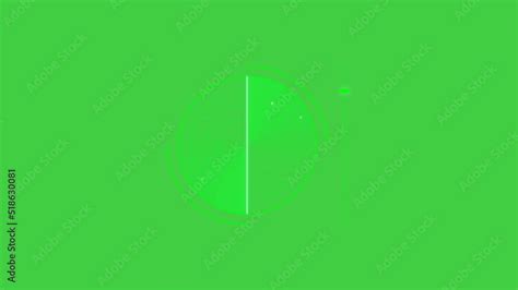 Radar effect on the green screen background. Stock Video | Adobe Stock