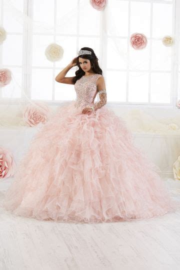 House Of Wu 26908 Floral Embroidered Quinceanera Dress