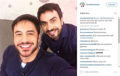 Ricardo Tozzi Publica Selfie Com Padre Fábio De Melo E Brinca Sobre A Semelhança Entre Os Dois