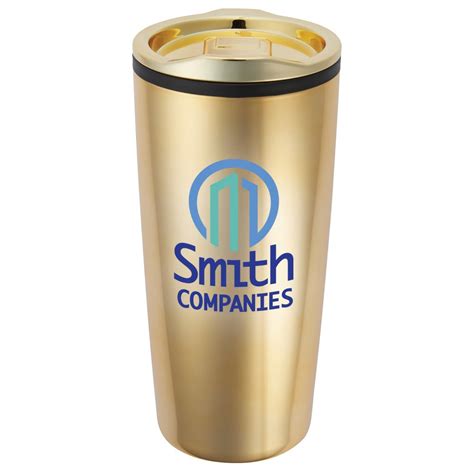 Gold Mirrored Teton Stainless Steel Tumbler 20 Oz Personalization