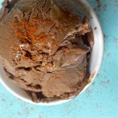 Spicy chocolate ice cream