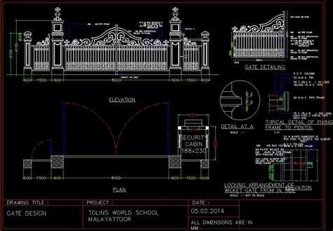 Ms Gate Design Dwg Block For Autocad Designs Cad Images And Photos