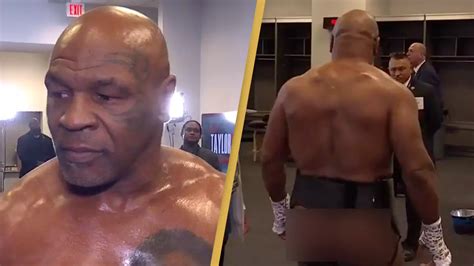 Viewers Shocked After Mike Tyson Reveals Nsfw Body Part During Pre Match Interview Sport Unilad