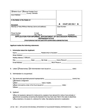 2011 2025 Form CO JDF 951 Fill Online Printable Fillable Blank