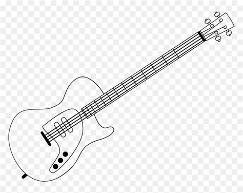 Bass Guitar Outline Guitar Outline Bodaswasuas