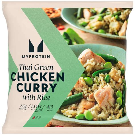 Myprotein Thai Green Chicken Curry With Rice 700g Chinese And Oriental