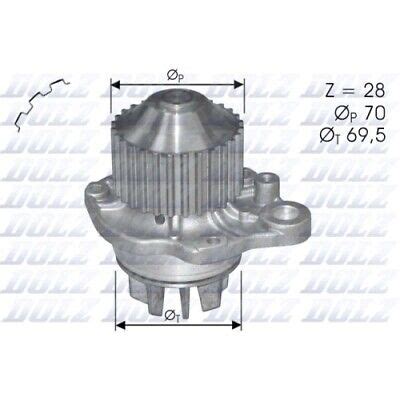 1x Wasserpumpe Motorkühlung DOLZ C121 passend für CITROËN PEUGEOT