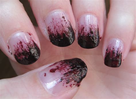 Glitter Is My Crack Notd Bloody Halloween Nails With Orly Naughty