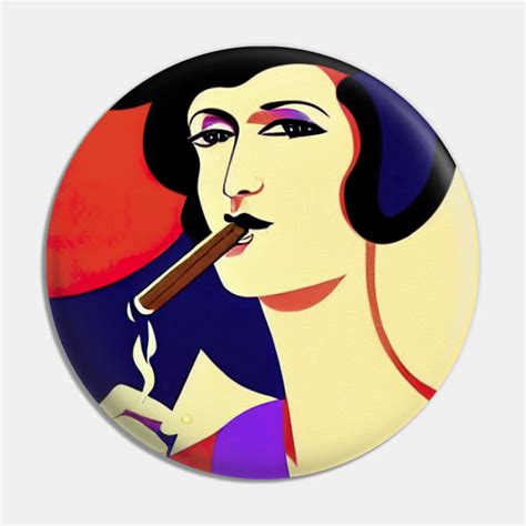 Lady Lighting Her Victory Cigar Cigar Pin TeePublic