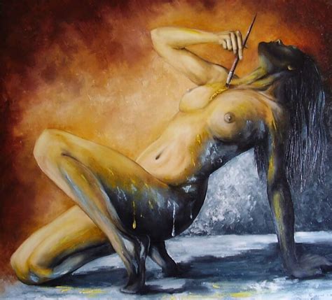 Oil Painting Naked Woman 80X90 Cm Peinture Par Natalia Bazyliuk