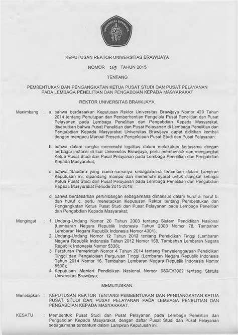 PDF TENTANG PEMBENTUKAN DAN PENGANGKATAN KETUA Lppm Ub Ac Id Wp